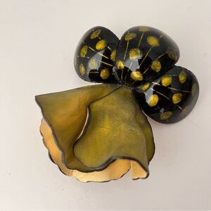 Rare Cilea Paris Resin Floral Pin Brooch
